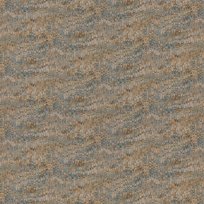 Mulberry Home End Paper Blue/Sand Fabric Sample FD2021.H59.0