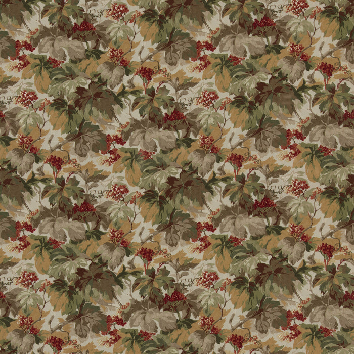 Mulberry Home Country Walk Red/Green Fabric FD2025.V90.0