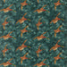 Mulberry Home Forest Ducks Velvet Teal Fabric FD2027.R11.0