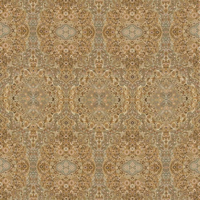 Mulberry Home Woodland Paisley Ochre Fabric FD2028.T111.0