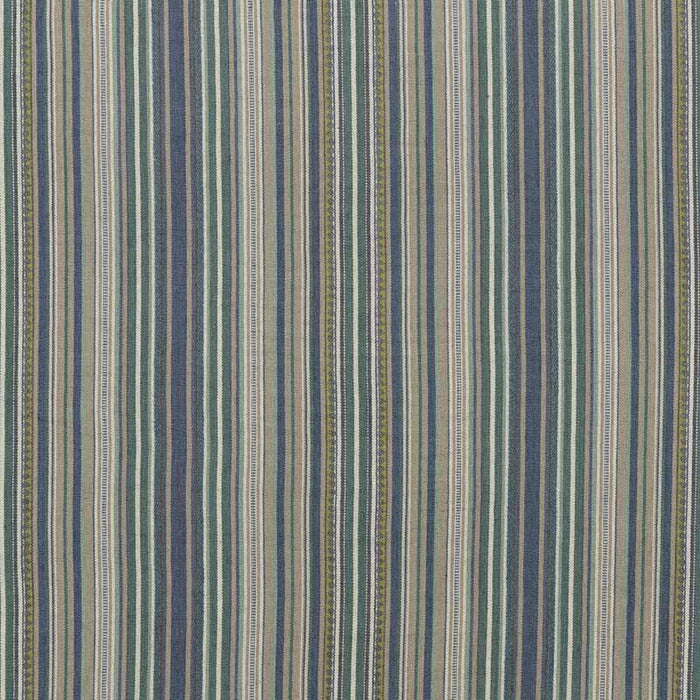 Mulberry Home Tapton Stripe Teal/Indigo Fabric Sample FD735.R46.0