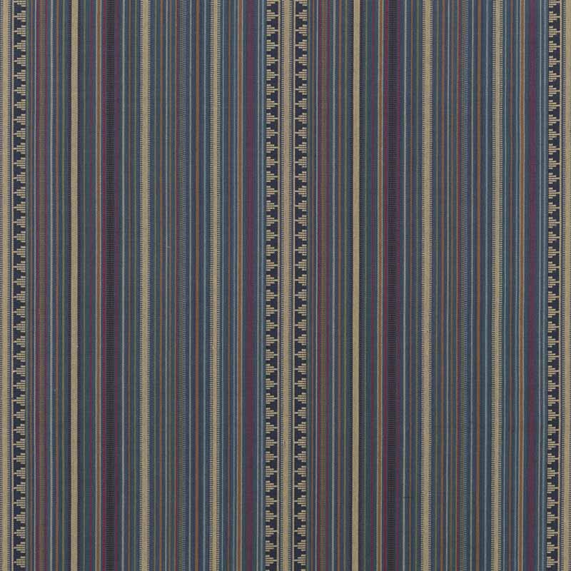 Mulberry Home Pageant Stripe Teal Fabric Sample FD756.R11.0
