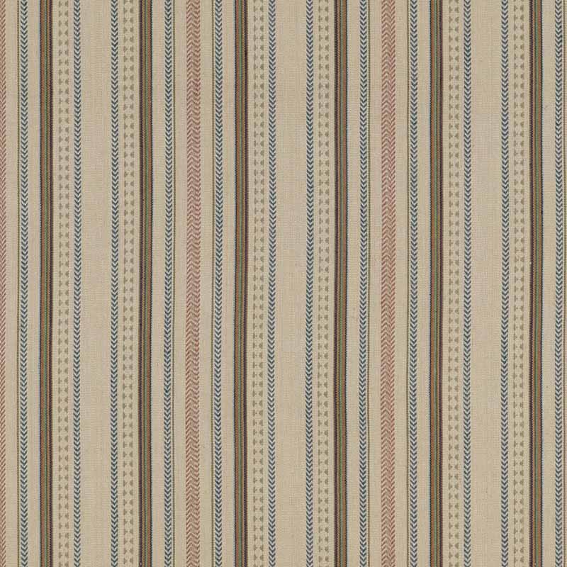 Mulberry Home Racing Stripe Denim Fabric Sample FD788.G34.0