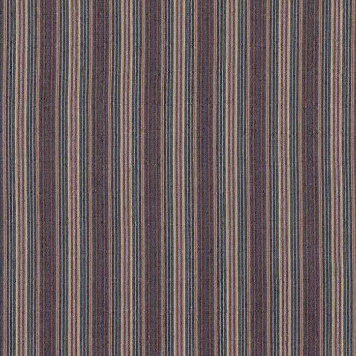 Mulberry Home Falconer Stripe Indigo/Red Fabric Sample FD789.G103.0