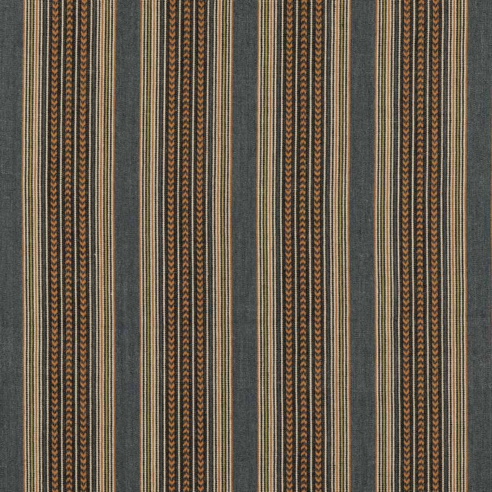 Mulberry Home Berber Stripe Denim Fabric Sample FD792.G34.0