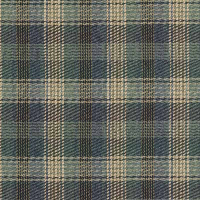 Mulberry Home Braemar Blue Fabric Sample FD803.H101.0