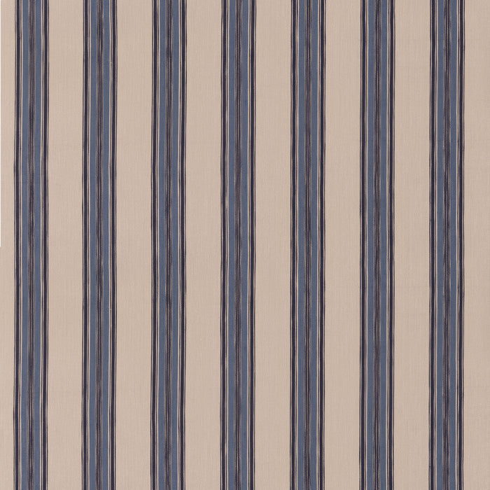 Mulberry Home Falmouth Stripe Indigo Fabric Sample FD829.H10.0