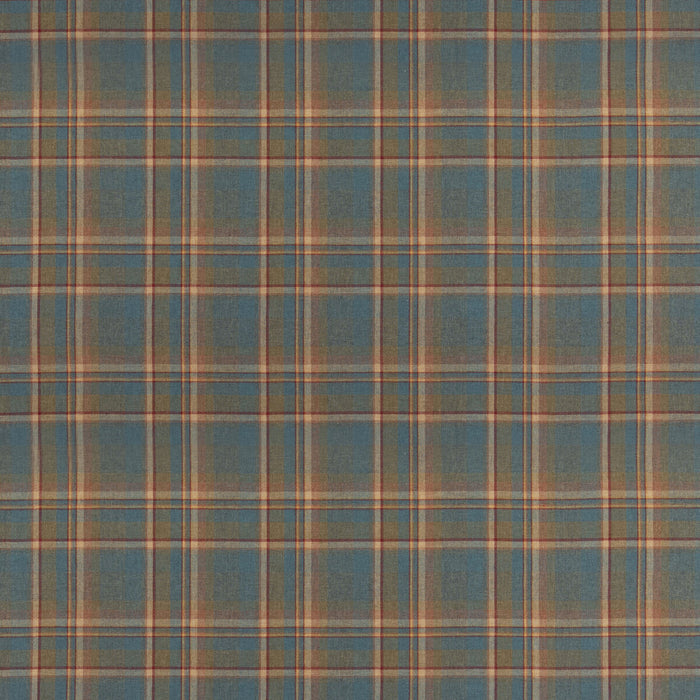 Mulberry Home Lindisfarne Plaid Teal Fabric Sample FD838.R11.0