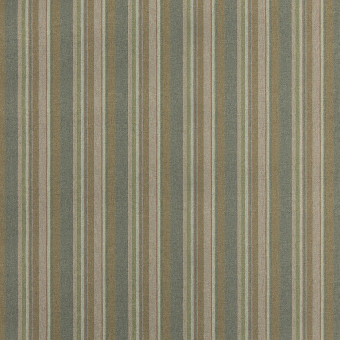 Mulberry Home Lindisfarne Stripe Lovat Fabric FD839.R106.0