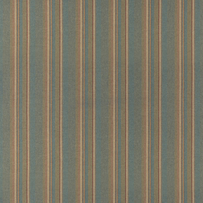 Mulberry Home Lindisfarne Stripe Teal Fabric FD839.R11.0