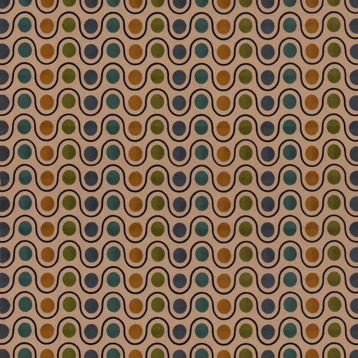 Mulberry Home Wicket Green/Blue Fabric Sample FD843.R115.0