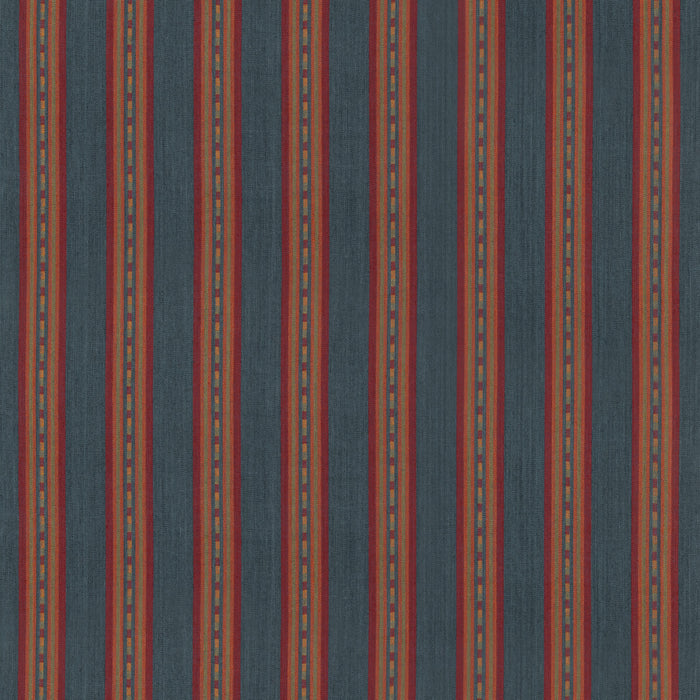 Mulberry Home Country Stripe Teal Fabric FD847.R11.0