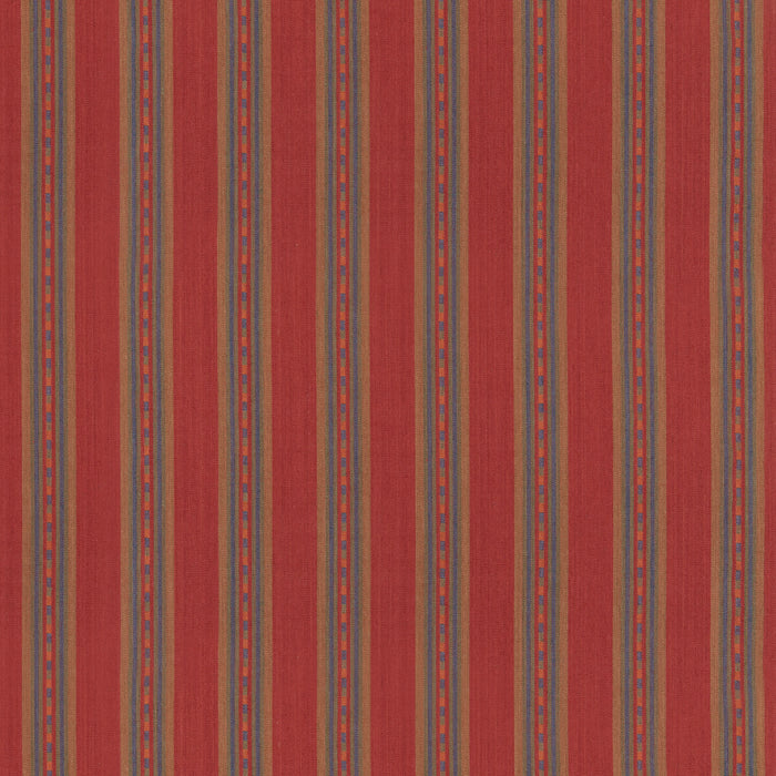 Mulberry Home Country Stripe Red Fabric FD847.V106.0