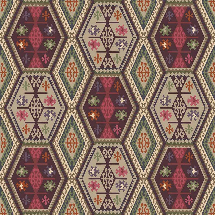 Mulberry Home Buckland Red/Plum Wallpaper Sample FG098.V54.0