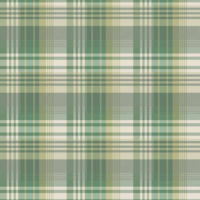 Mulberry Home Mulberry Ancient Tartan Emerald Wallpaper Sample FG100.S16.0