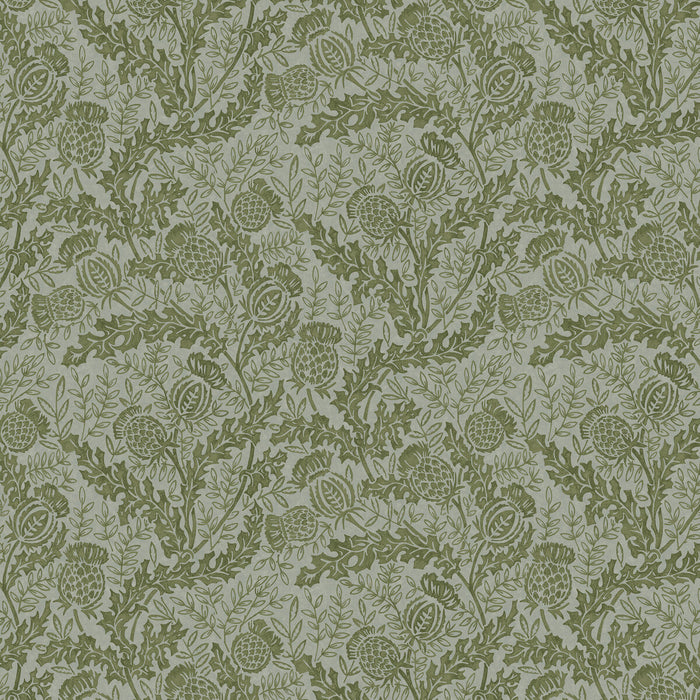 Mulberry Home Mulberry Thistle Green/Teal Wallpaper Sample FG108.S47.0