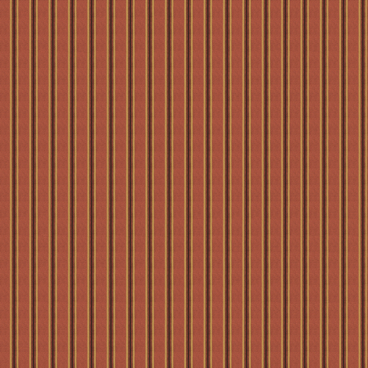 Mulberry Home Somerton Stripe Russet Wallpaper Sample FG109.V55.0
