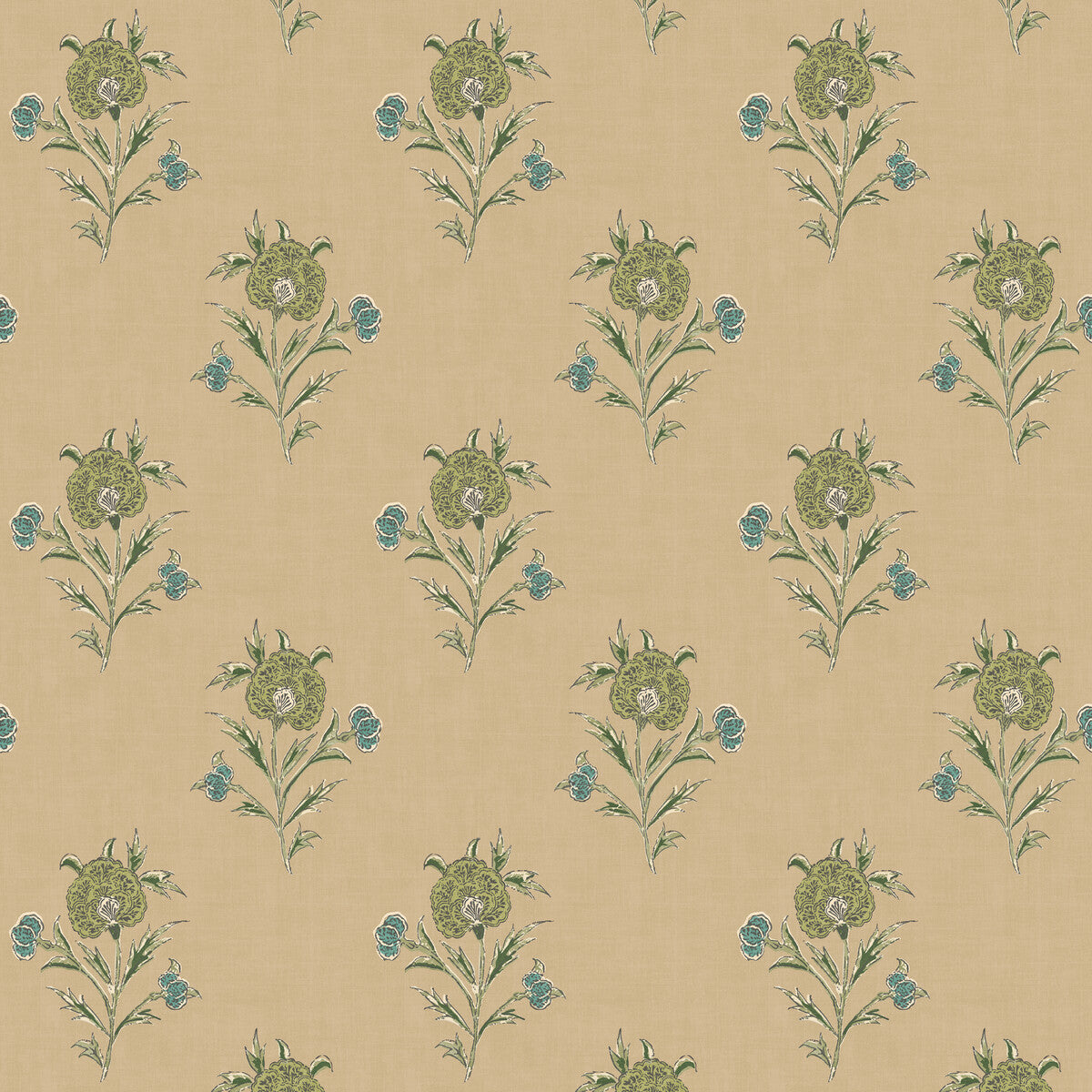 Mulberry Home Somerton Emerald Wallpaper Sample FG111.S16.0