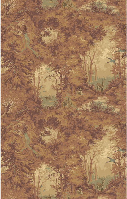 Mulberry Home Mulberry Woodland Autumn Wallpaper Sample FG124.M16.0