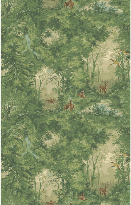 Mulberry Home Mulberry Woodland Spring Wallpaper Sample FG124.S115.0