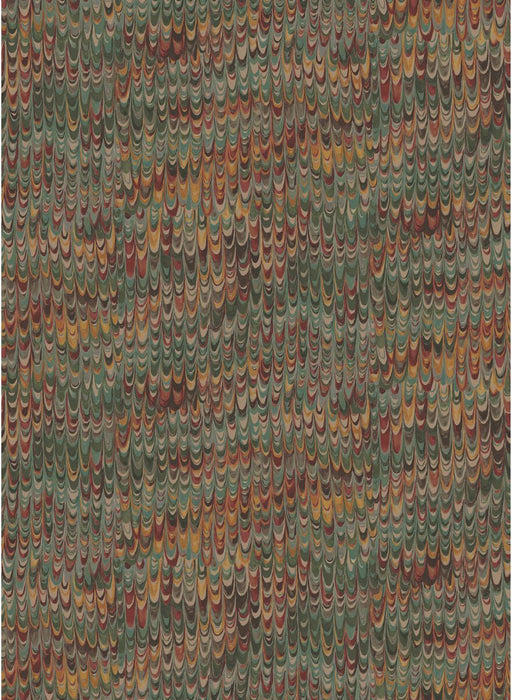 Mulberry Home End Paper Red/Green Wallpaper Sample FG126.V90.0