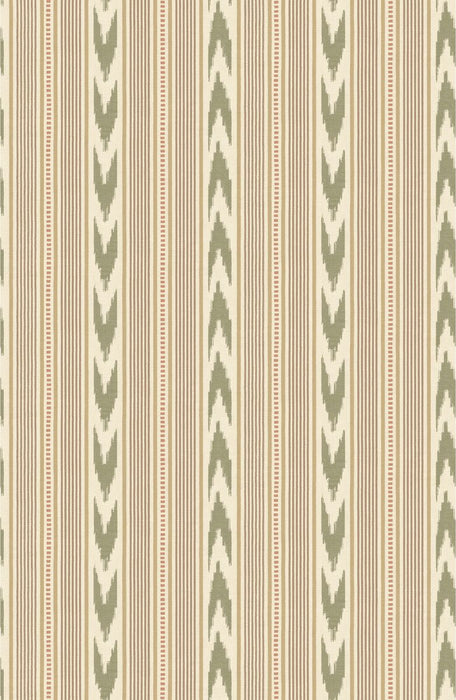 Mulberry Home Newport Stripe Lovat Wallpaper Sample FG127.R106.0