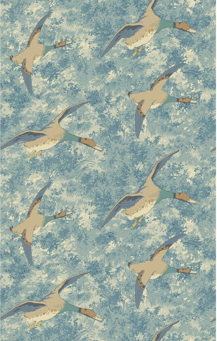 Mulberry Home Forest Ducks Blue Wallpaper FG128.H101.0
