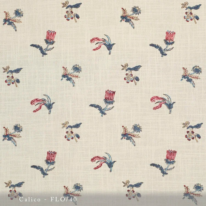 Lisa Fine Flora Calico Fabric Sample FLO-40