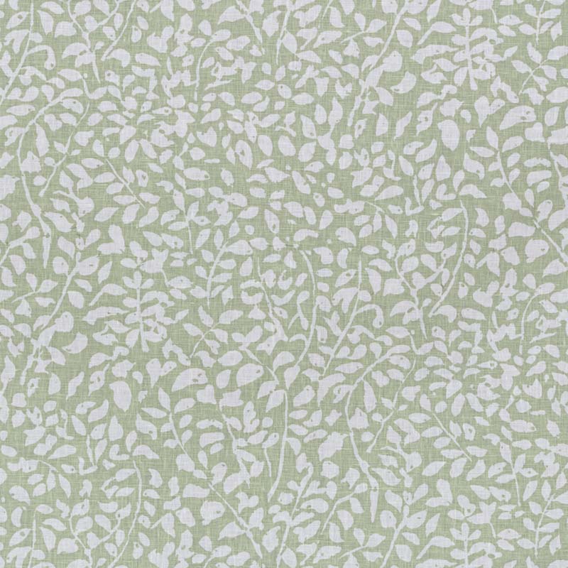 China Seas Foliage Reverse Neutral Soft French Green Fabric Sample 3130N-25