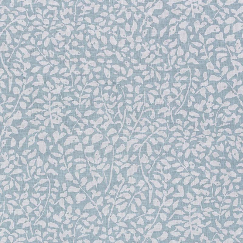 China Seas Foliage Reverse Neutral Soft Windsor Blue Fabric Sample 3135N-26