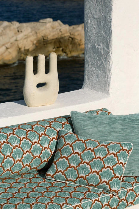 Le Manach Bosquet Outdoor Terracotta Fabric L4010003