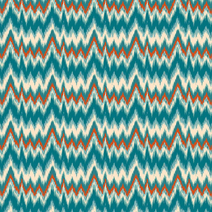 Gaston Y Daniela Cala Figuera Azul Teja Fabric Sample GDT5677.001.0