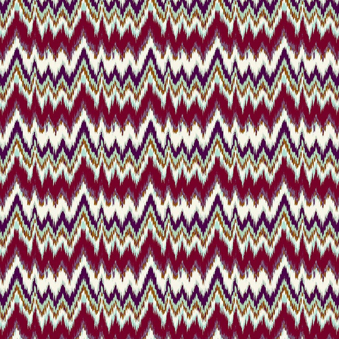 Gaston Y Daniela Cala Figuera Berenjena/Verde Fabric Sample GDT5677.002.0