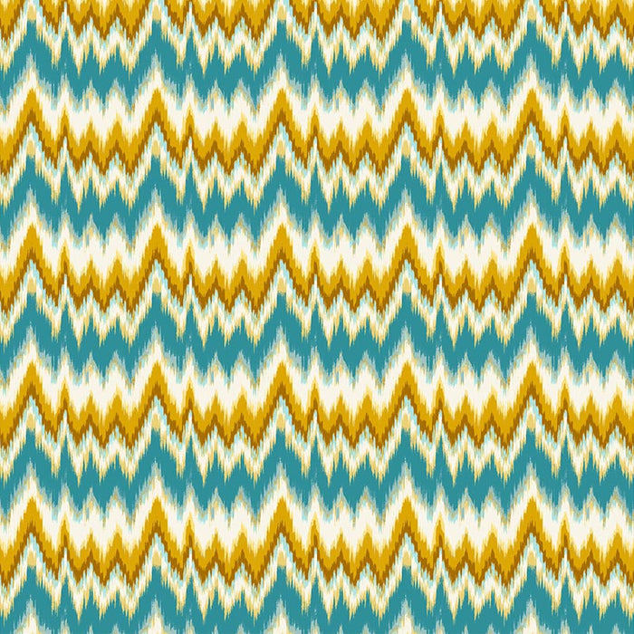 Gaston Y Daniela Cala Figuera Turquesa/Ocre Fabric Sample GDT5677.003.0