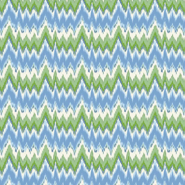 Gaston Y Daniela Cala Figuera Verde Azul Fabric Sample GDT5677.004.0