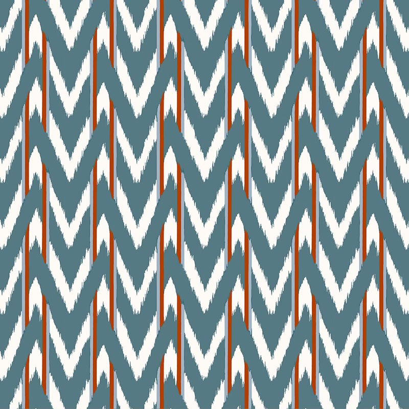 Gaston Y Daniela Cala D Or Azul Teja Fabric Sample GDT5678.003.0