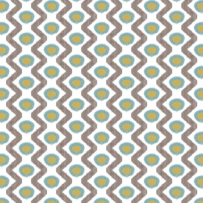 Gaston Y Daniela Cala Marsal Azul Marron Fabric Sample GDT5681.002.0