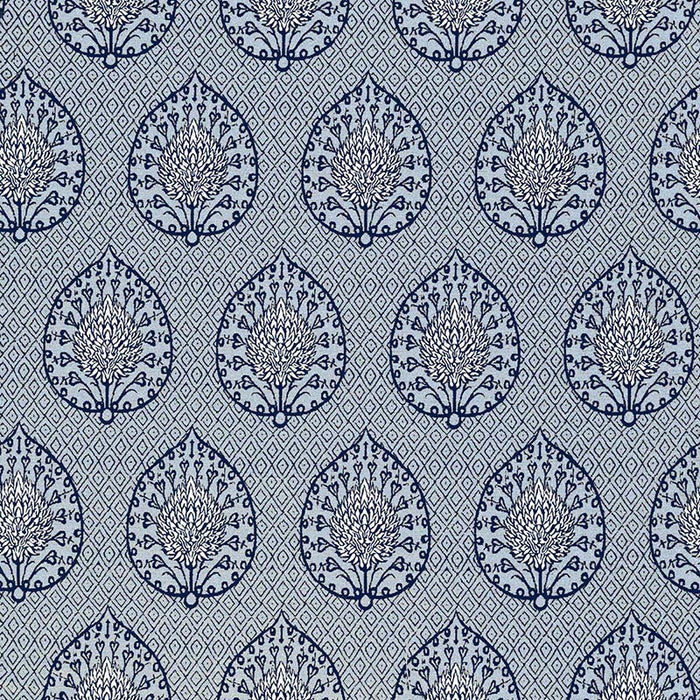 Gaston Y Daniela Palmeta Fondo Azul Fabric Sample GDT5692.003.0