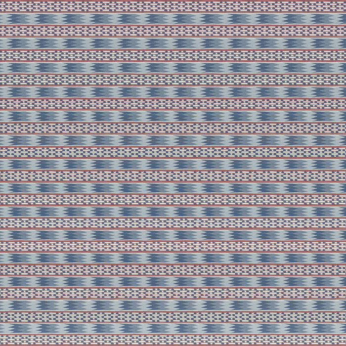 Gaston Y Daniela Efeso Azul/Rojo Fabric Sample GDT5788.001.0