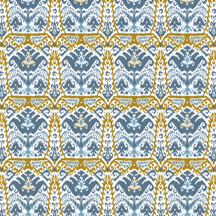 Gaston Y Daniela Doga Azul/Oro Fabric Sample GDT5793.003.0