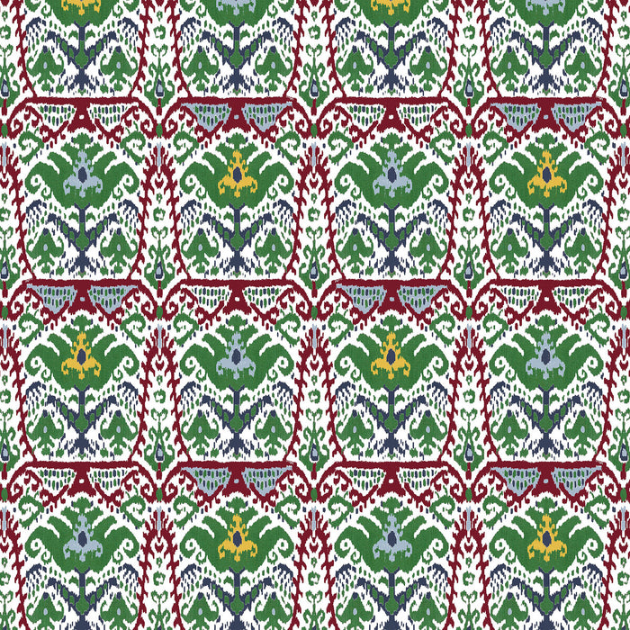 Gaston Y Daniela Doga Rojo/Verde Fabric Sample GDT5793.005.0