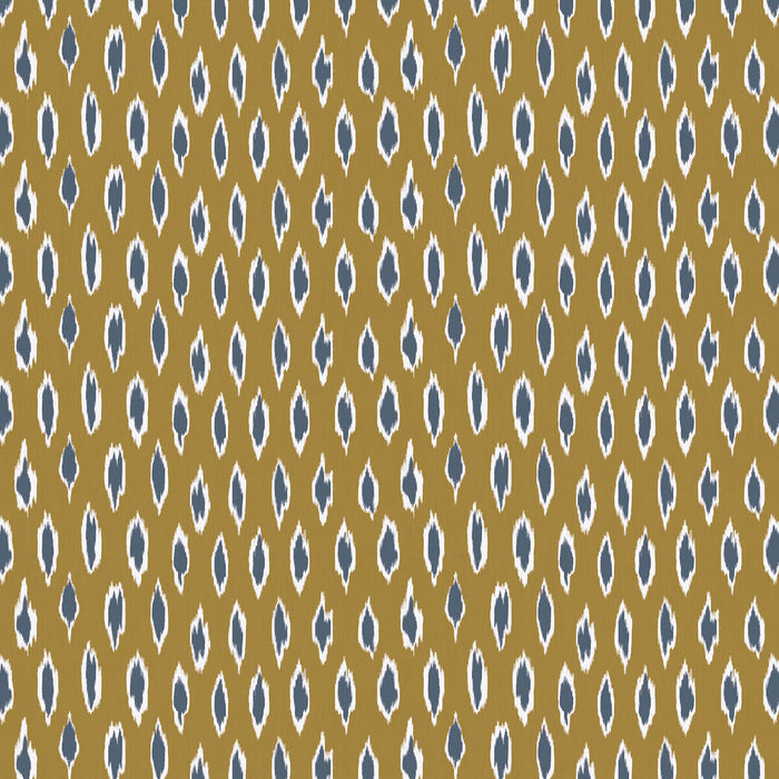 Gaston Y Daniela Hali Ocre/Azul Fabric Sample GDT5794.003.0