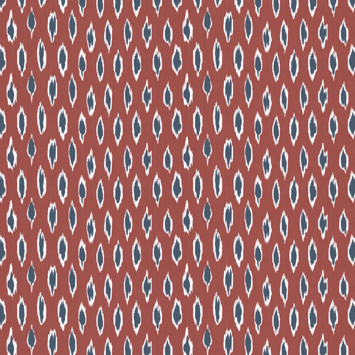 Gaston Y Daniela Hali Tomate/Azul Fabric Sample GDT5794.004.0