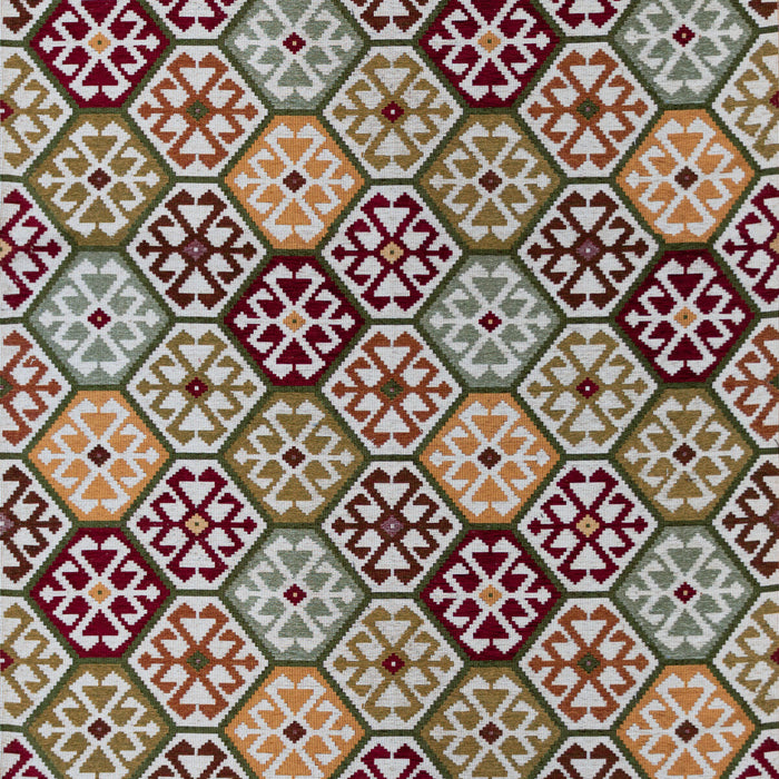 Gaston Y Daniela Tesalonica Rojo/Verde Fabric GDT5796.001.0