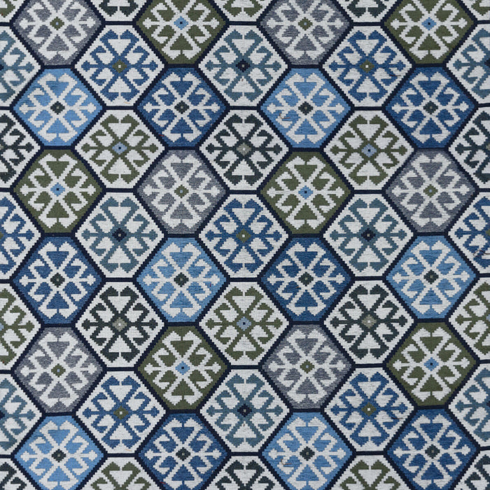 Gaston Y Daniela Tesalonica Verde/Azul Fabric GDT5796.003.0
