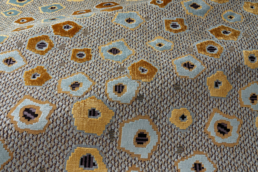 Fadini Borghi Pitti Verde Azzuro Fabric Sample I6661002