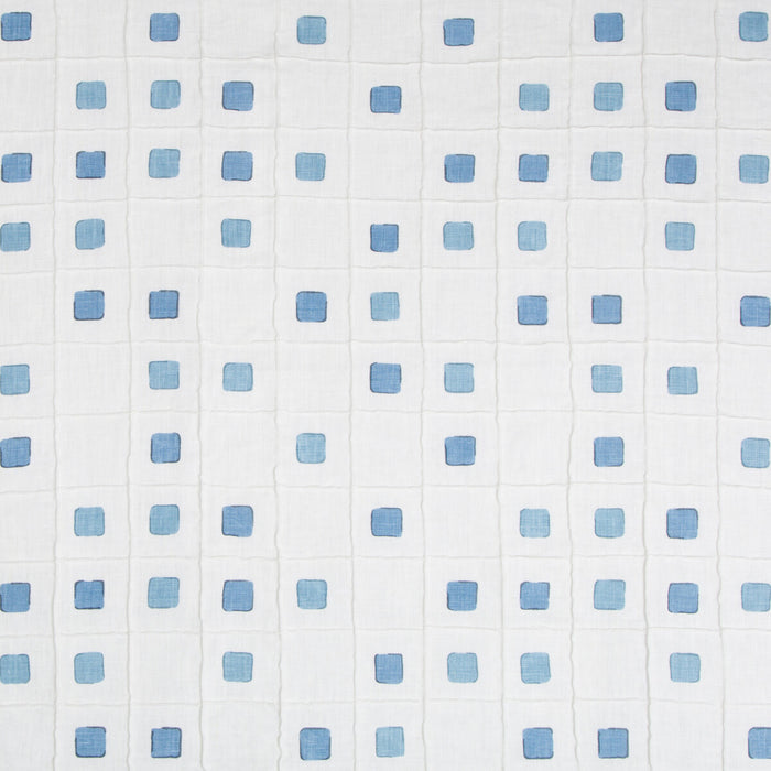 Kravet Basics Gridwork Ocean Fabric Sample GRIDWORK.5.0