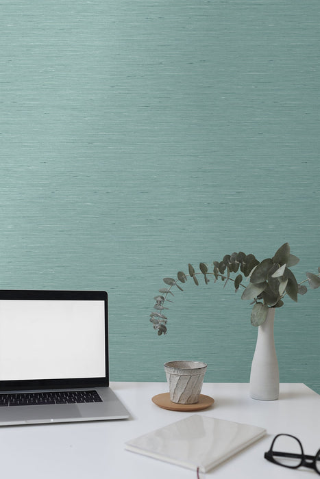 Seabrook Designs Bangkok Teal Wallpaper Sample GT30118