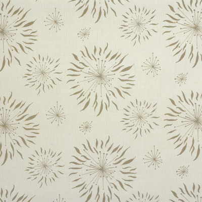 Lee Jofa Modern Dandelion White/Taupe Fabric Sample GWF-2619.111.0
