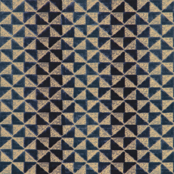 Lee Jofa Modern Prisma Velvet Lapis Fabric Sample GWF-3817.550.0